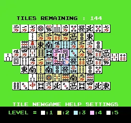 Shanghai gameplay screenshot on NES