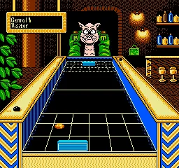 Shufflepuck Café gameplay screenshot on NES