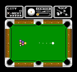 Side Pocket gameplay screenshot on NES