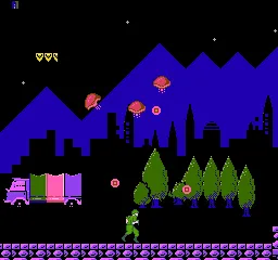 Silent Assault gameplay screenshot on NES