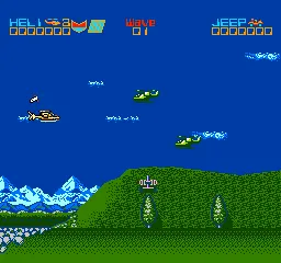 Silk Worm gameplay screenshot on NES