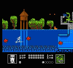 Silver Surfer gameplay screenshot on NES