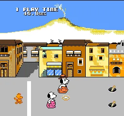 Snoopy's Silly Sports Spectacular gameplay screenshot on NES