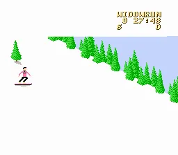 Snowboard Challenge gameplay screenshot on NES