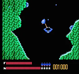 Solar Jetman gameplay screenshot on NES