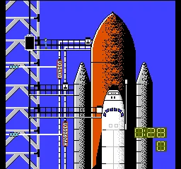 Space Shuttle Project gameplay screenshot on NES