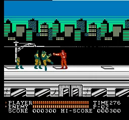 Spartan X 2 gameplay screenshot on NES