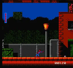 Spider-Man: Return of the Sinister Six gameplay screenshot on NES