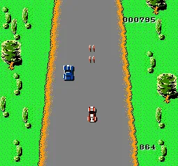 Spy Hunter gameplay screenshot on NES