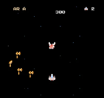 Star Force gameplay screenshot on NES