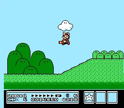 Super Mario Bros. 3 gameplay screenshot on NES