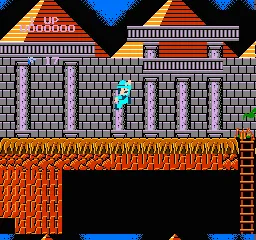 Super Pitfall gameplay screenshot on NES