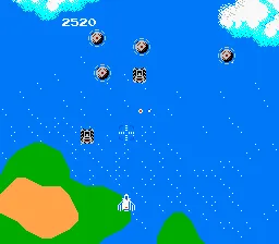 Super Xevious: Gump no Nazo gameplay screenshot on NES