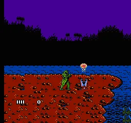 Swamp Thing gameplay screenshot on NES