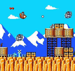 Talespin gameplay screenshot on NES