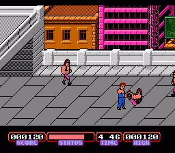 Target: Renegade gameplay screenshot on NES