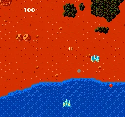 Terra Cresta gameplay screenshot on NES