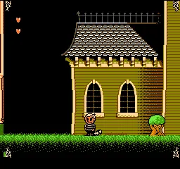 The Addams Family: Pugsley's Scavenger Hunt gameplay screenshot on NES