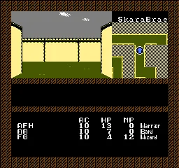 The Bard's Tale gameplay screenshot on NES