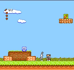 The Bugs Bunny Birthday Blowout gameplay screenshot on NES