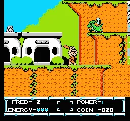 The Flintstones: The Rescue of Dino & Hoppy gameplay screenshot on NES