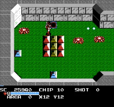 The Guardian Legend gameplay screenshot on NES