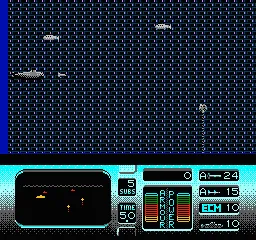 The Hunt for Red October gameplay screenshot on NES
