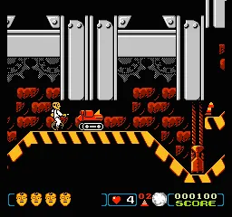 The Incredible Crash Dummies gameplay screenshot on NES