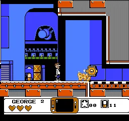 The Jetsons: Cogswell's Caper! gameplay screenshot on NES