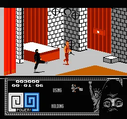 The Last Ninja gameplay screenshot on NES