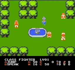 The Magic of Scheherazade gameplay screenshot on NES