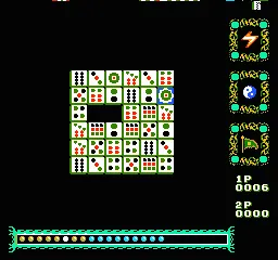 Tiles of Fate gameplay screenshot on NES