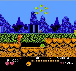 Toki gameplay screenshot on NES