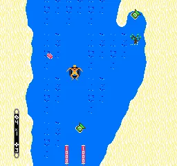 Toobin' gameplay screenshot on NES