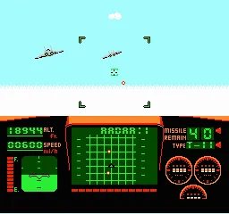 Top Gun gameplay screenshot on NES