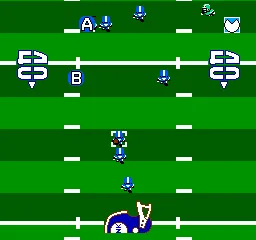 Touchdown Fever gameplay screenshot on NES
