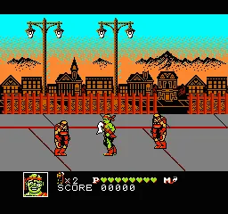 Toxic Crusaders gameplay screenshot on NES