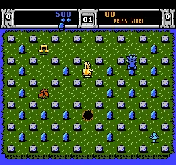 Trog gameplay screenshot on NES