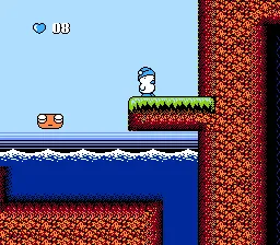 Ufouria: The Saga gameplay screenshot on NES