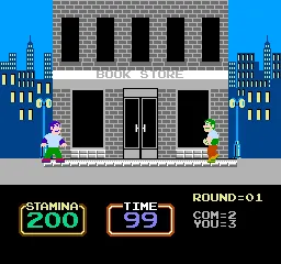 Urban Champion gameplay screenshot on NES