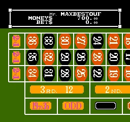 Vegas Dream gameplay screenshot on NES