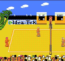 Venice Beach Volleyball gameplay screenshot on NES