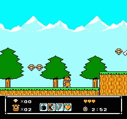 Wacky Races gameplay screenshot on NES