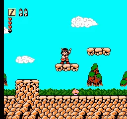 Whomp 'Em gameplay screenshot on NES