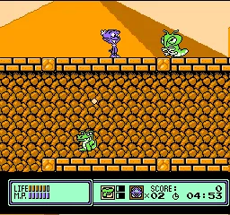 Widget gameplay screenshot on NES