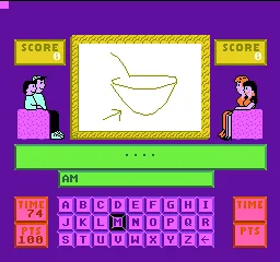 Win, Lose or Draw gameplay screenshot on NES