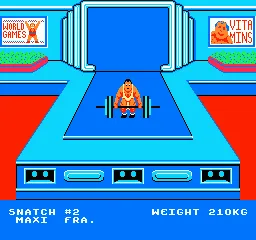 World Games gameplay screenshot on NES