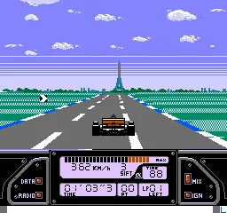 World Grand-Prix: Pole to Finish gameplay screenshot on NES