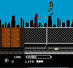 Wrath of the Black Manta gameplay screenshot on NES