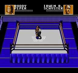 WWF WrestleMania: Steel Cage Challenge gameplay screenshot on NES